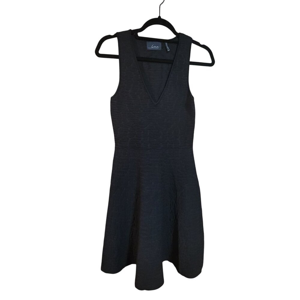 Line. Simple Black Dress Sleeveless Womens Size S